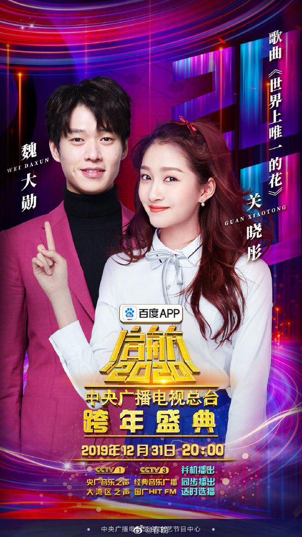 CCTV New Year’s Eve Show 2019-2020 Poster Xu Da Wei